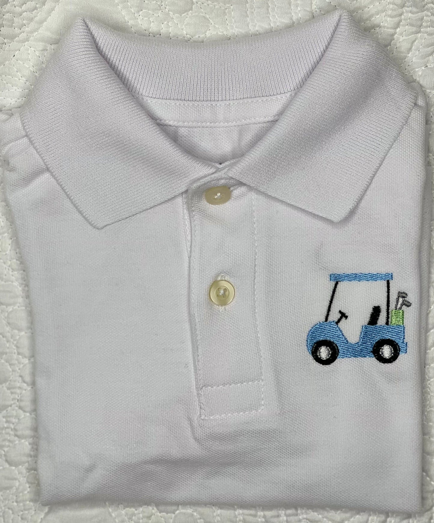 Boys Golf Cart Polo Design