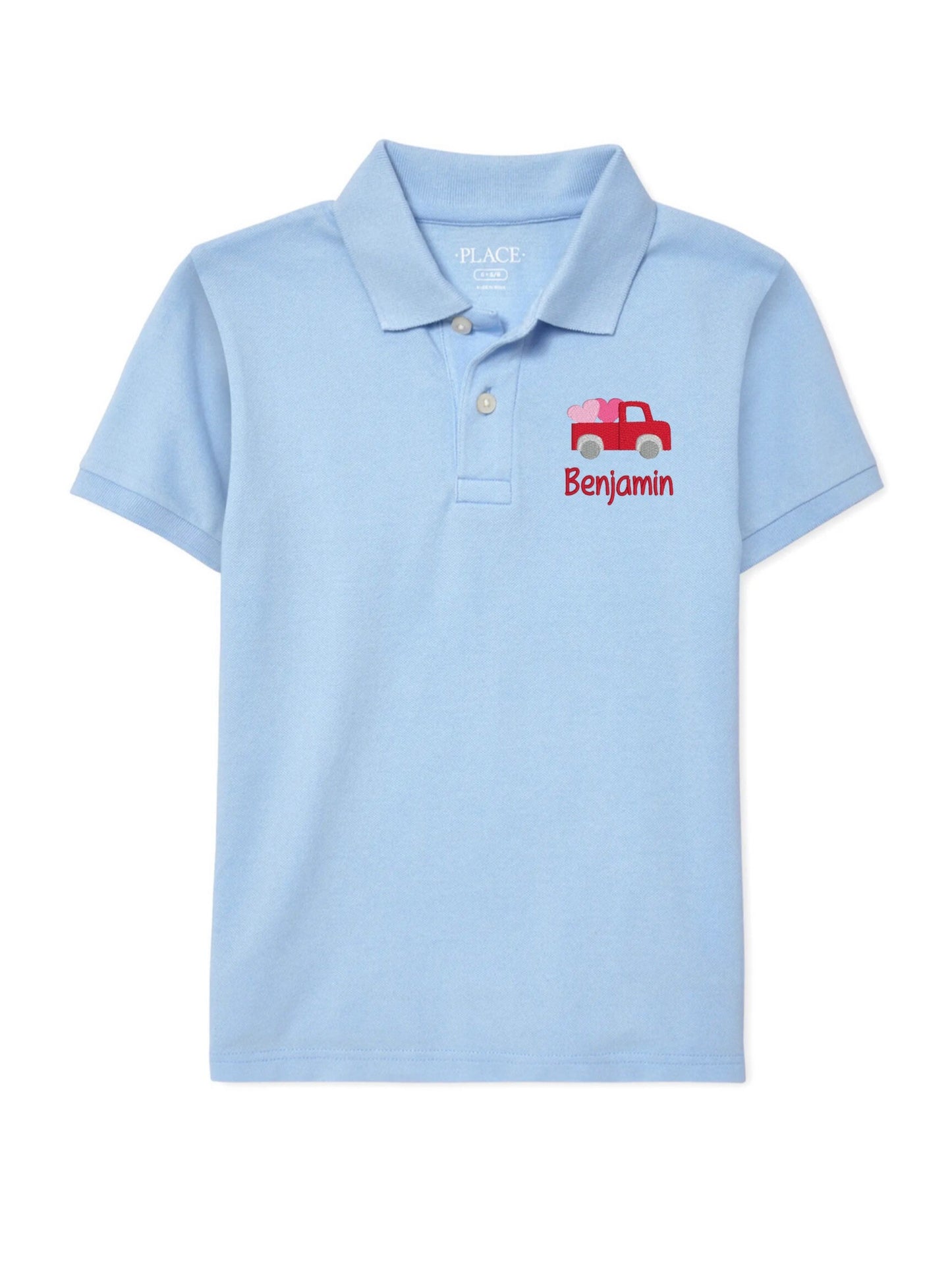 Boys Valentine's Day Truck Polo Design
