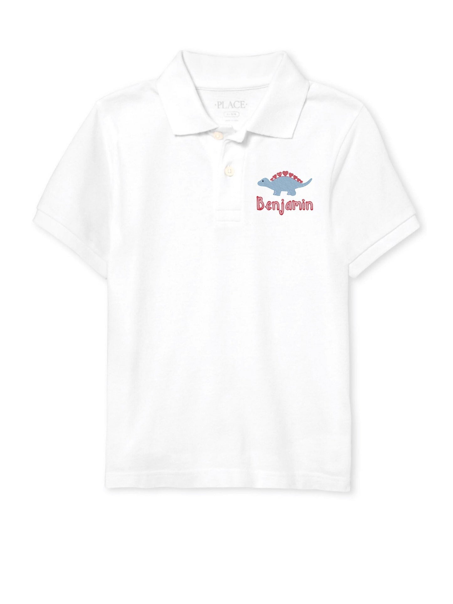 Boys Valentine's Day Dino Polo Design