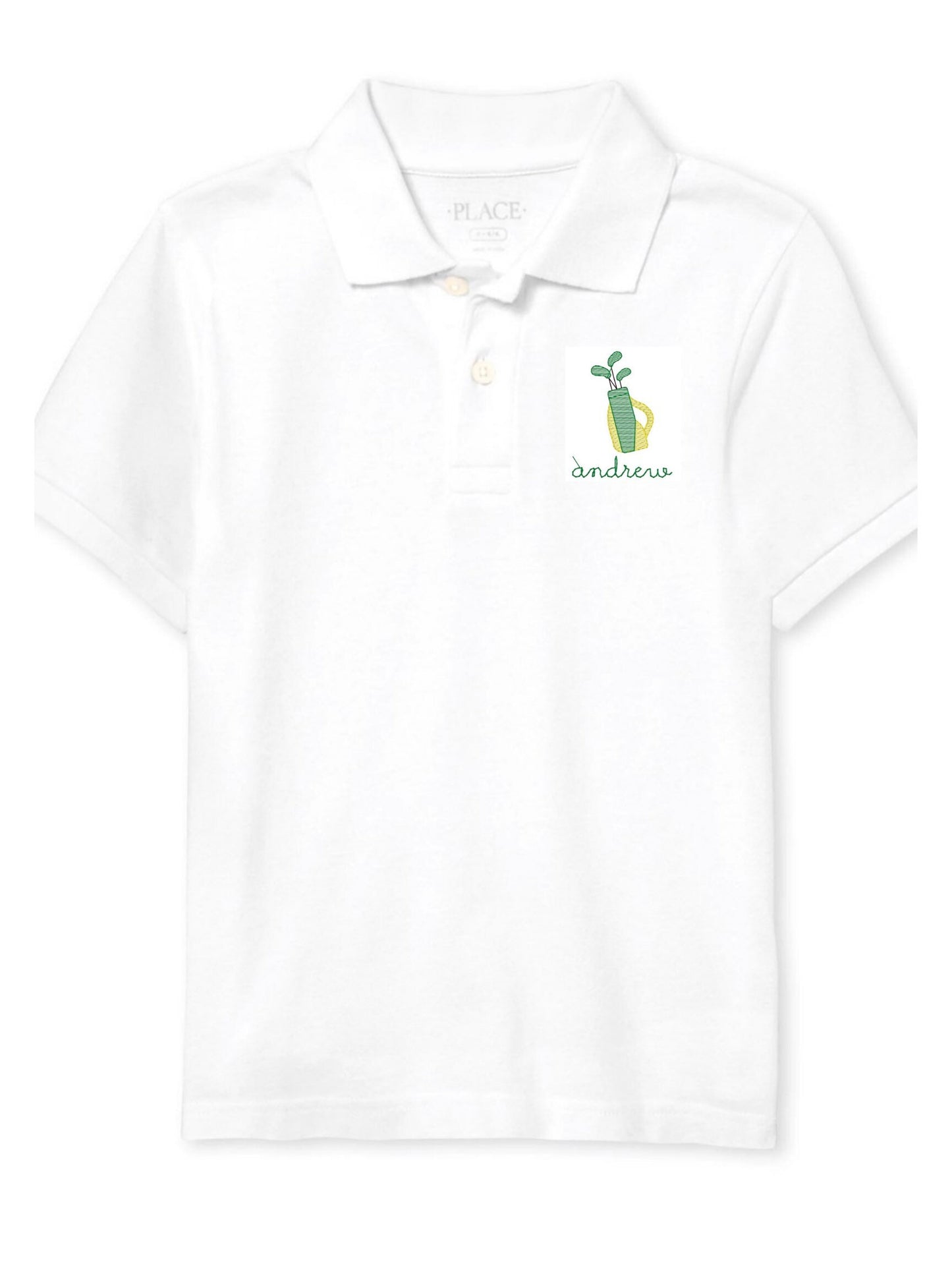 Boys Golf Bag Monogram Polo Design