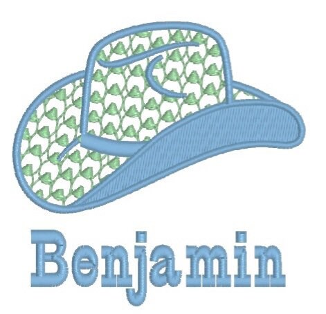 Boys Cowboy Hat Monogram Polo Design