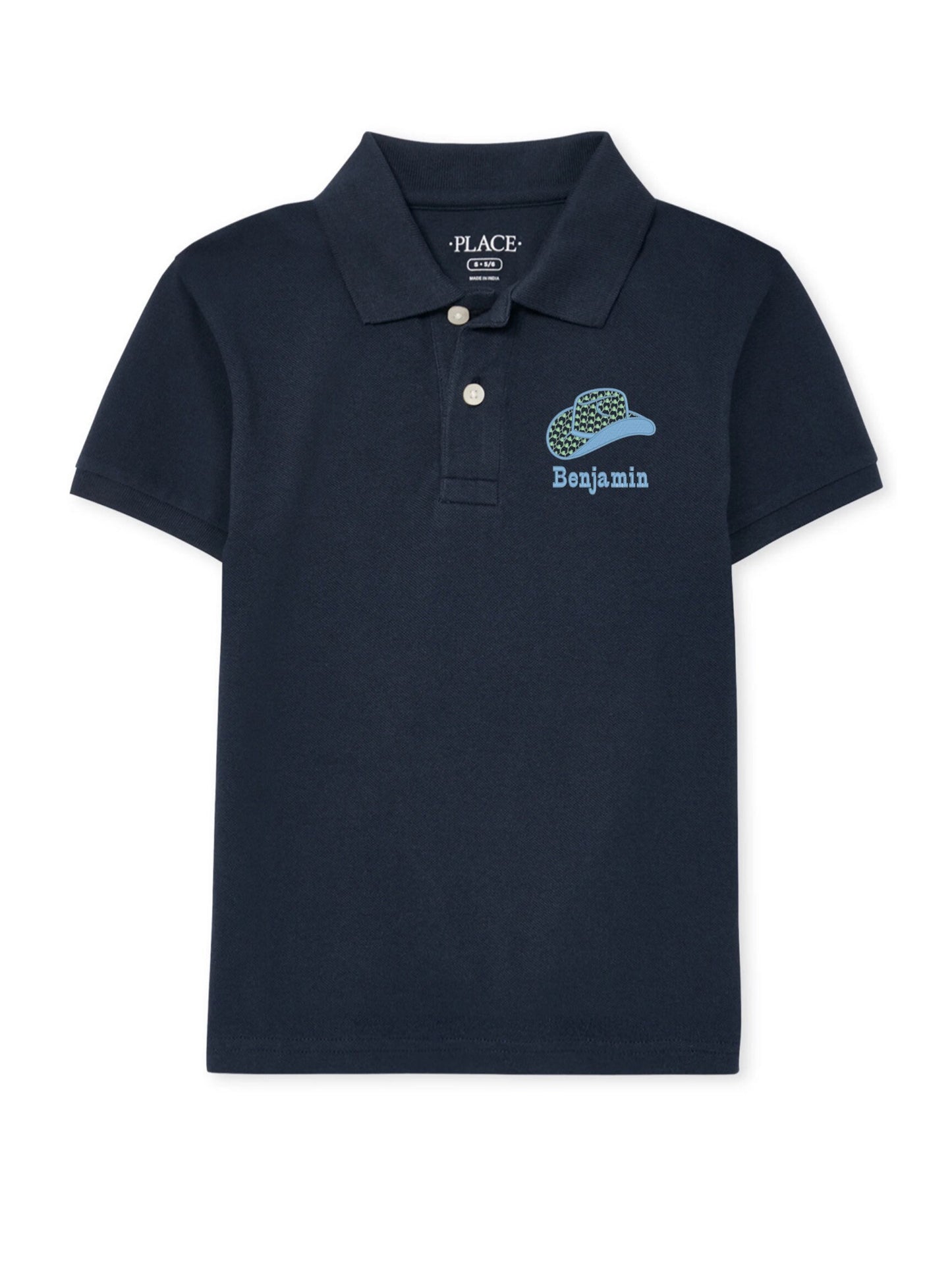 Boys Cowboy Hat Monogram Polo Design