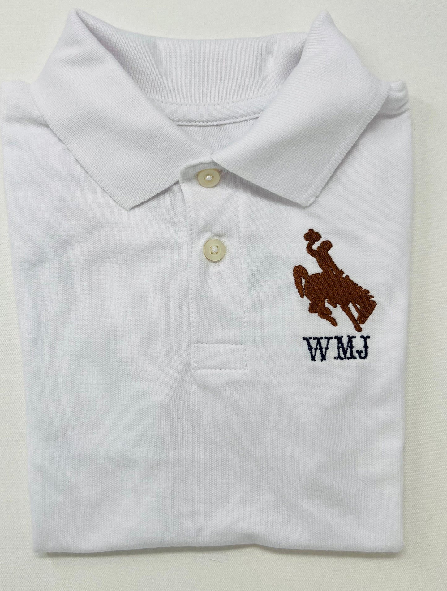 Boys Cowboy Monogram Polo Design