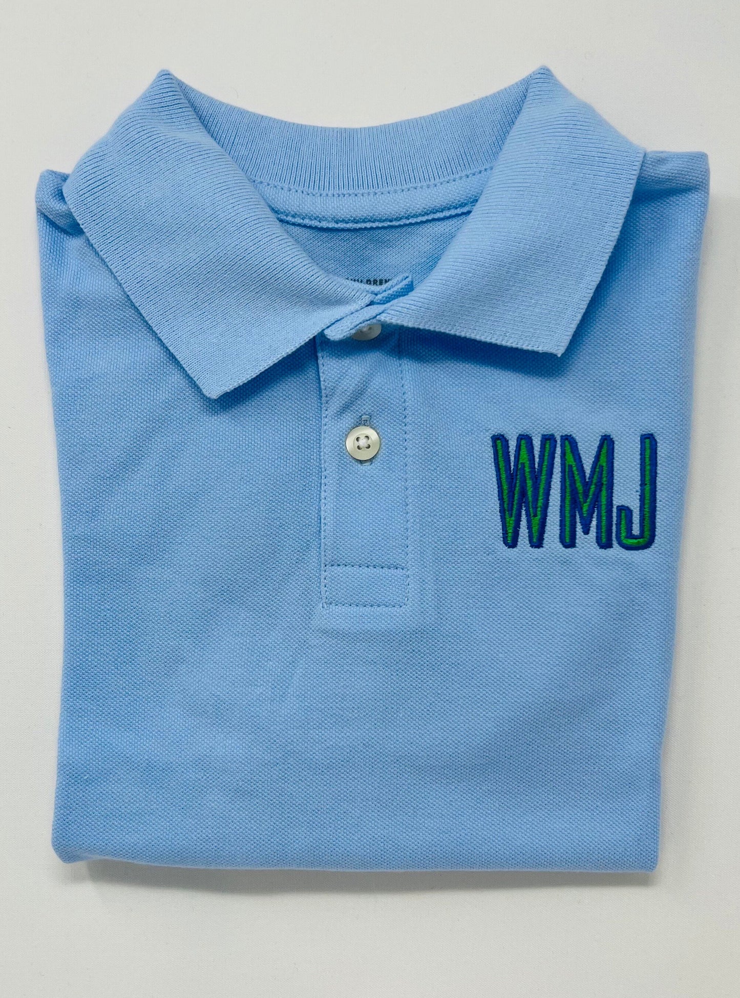 Boys Monogram Polo Design