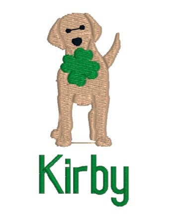 Boys Shamrock Dog Monogram Polo Design