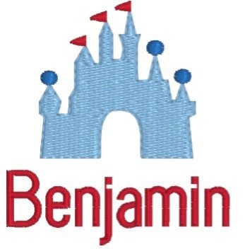 Boys Castle and Monogram Polo Design