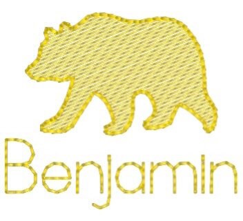 Boys Bear and Monogram Polo Design
