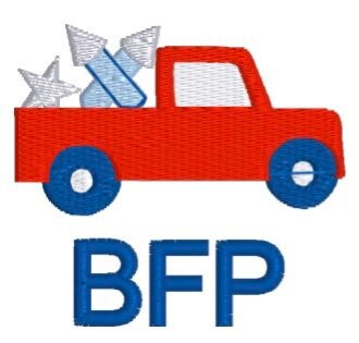 Boys Firecracker Truck and Monogram Polo Design