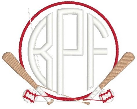 Boys Baseball Monogram Polo Design