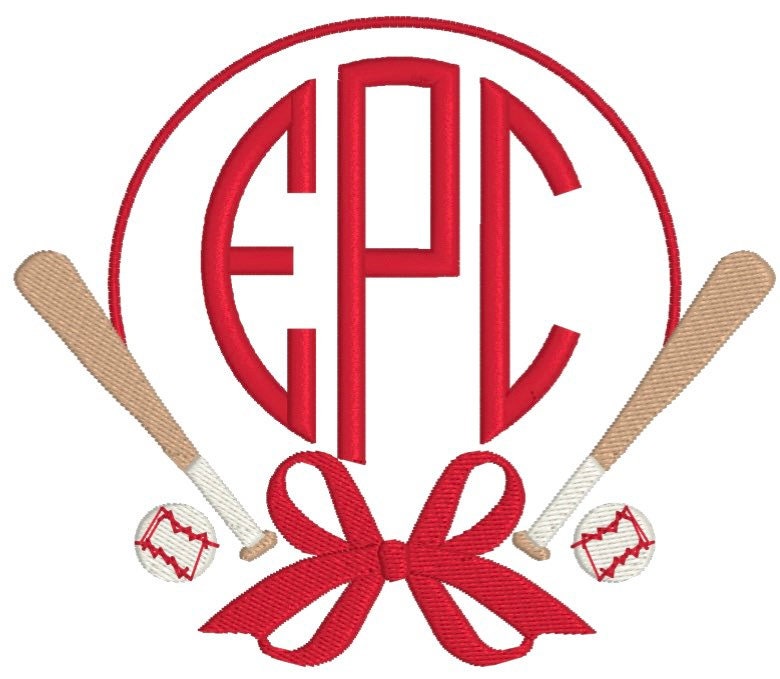 Girls Baseball Monogram Dress