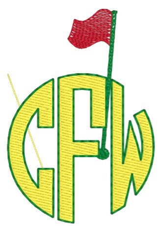 Boys Golf Flag and Monogram Polo Design