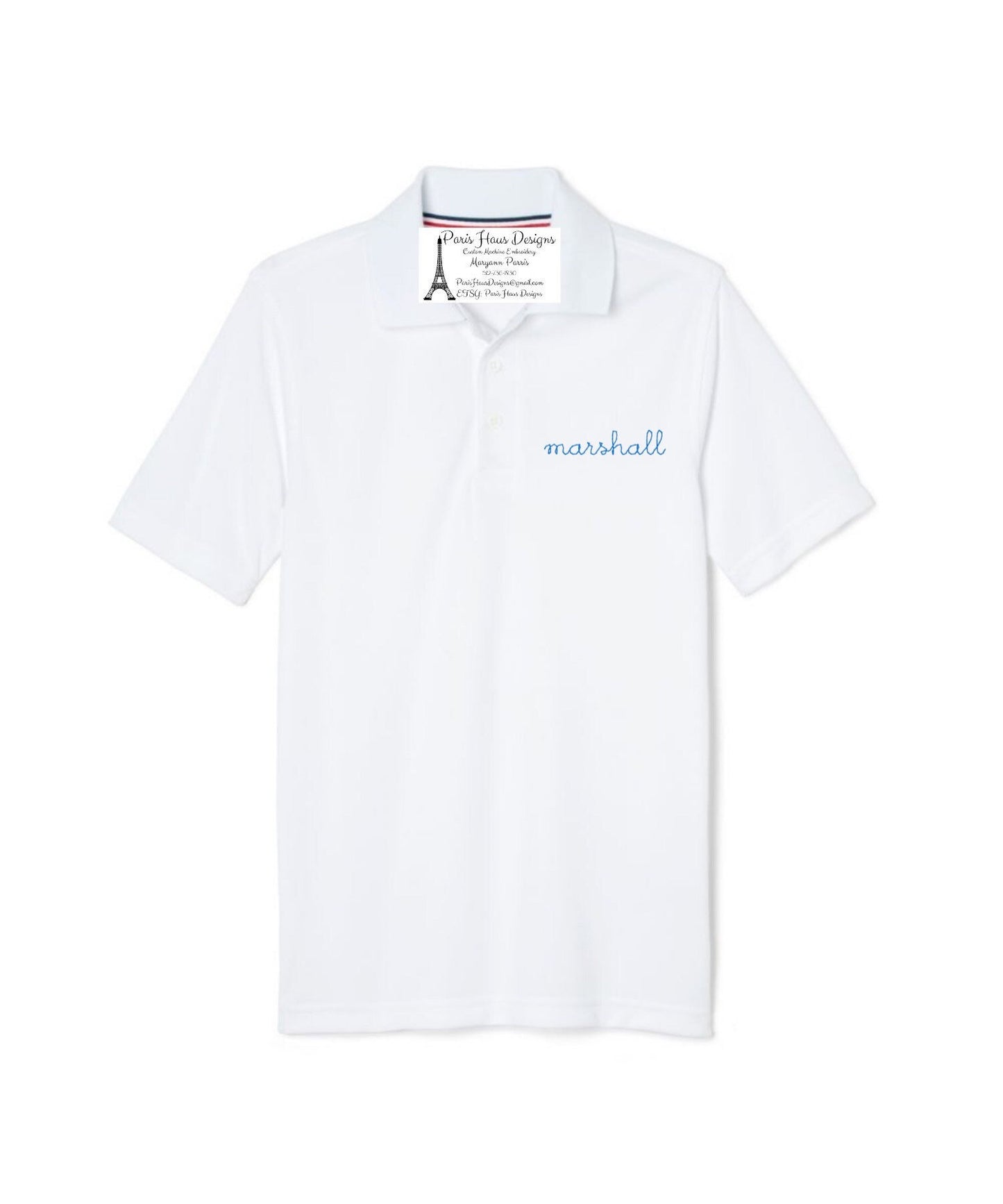 Boys Monogram Polo Design