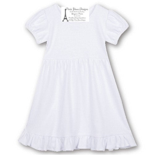 Girls Bow Monogram Dress