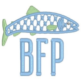 Boys Fish Monogram Polo Design