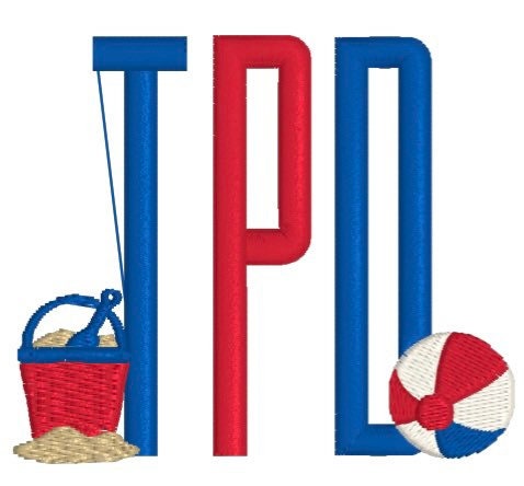 Boys Beach Monogram Polo Design