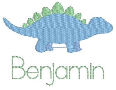 Boys Stegosaurs Monogram Polo Design