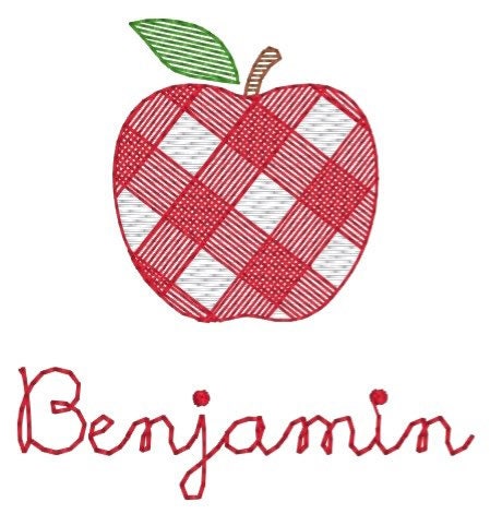 Boys Apple Monogram Polo Design