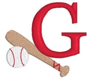 Boys Baseball Monogram Polo Design