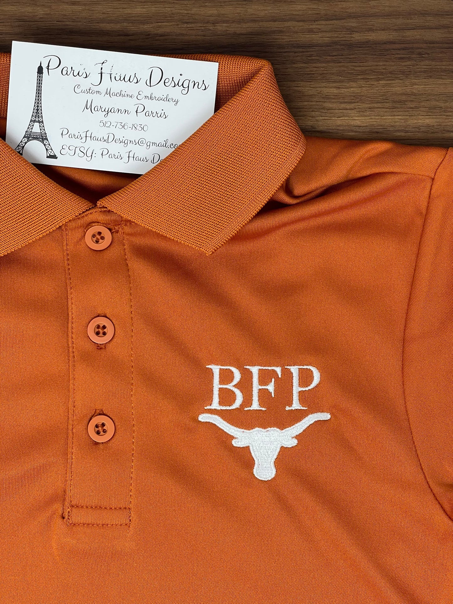 Boys Polo Longhorn Design
