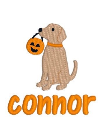Boys Halloween Monogram Polo Design
