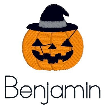 Boys Pumpkin Monogram Polo Design