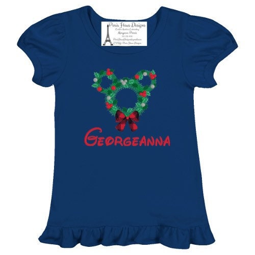 Girls Mouse Ears Monogram Dress