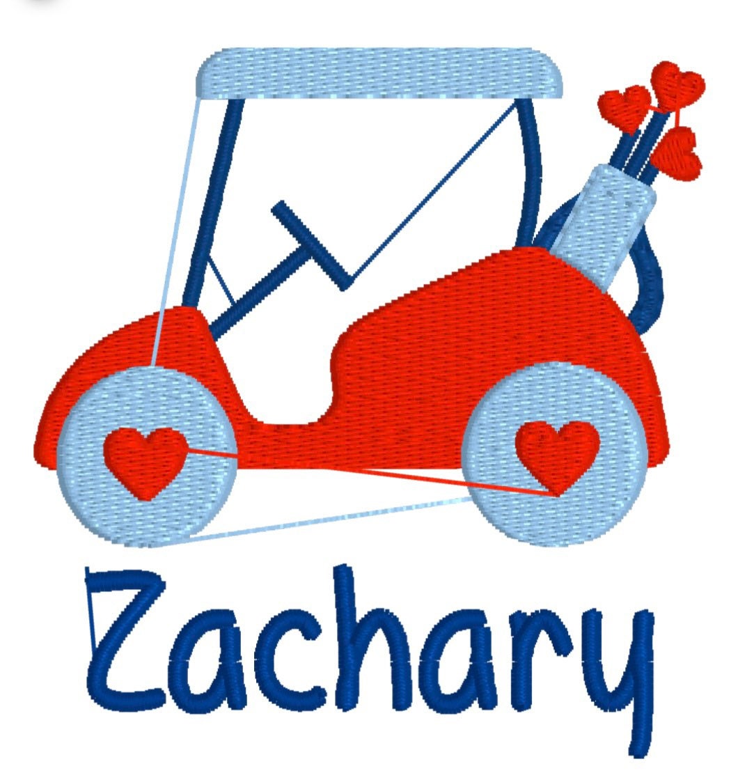 Boys Valentine’s Day Monogram Polo Design