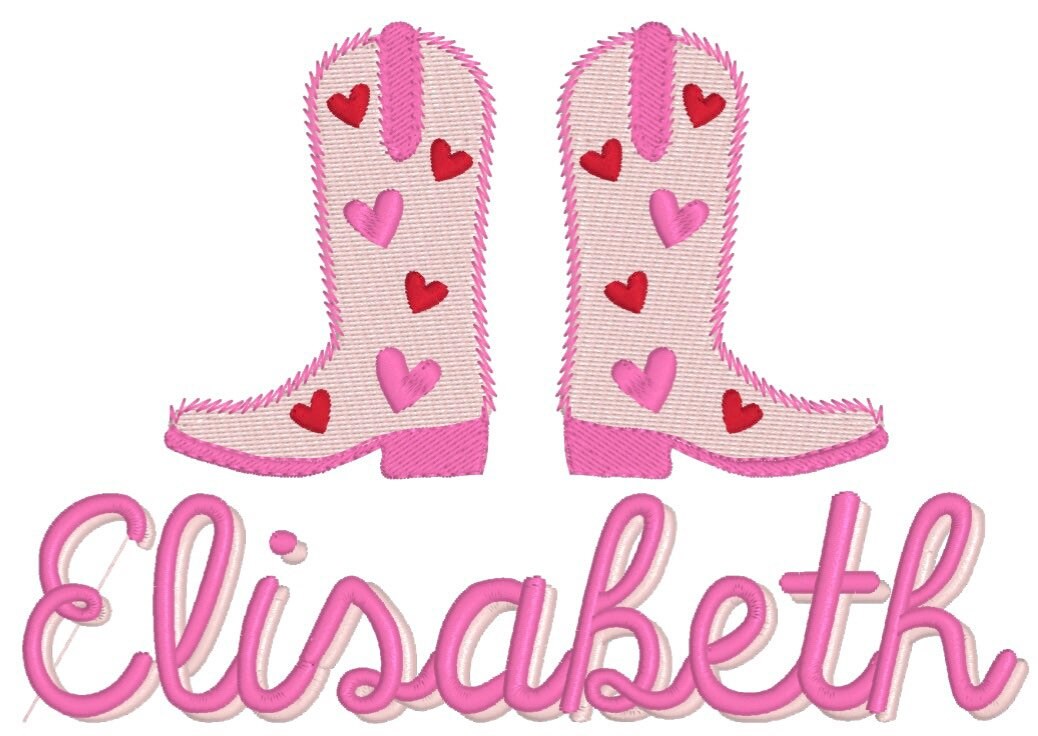 Girls Boots Monogram Dress