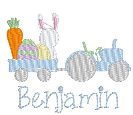 Boys Bunny Monogram Polo Design