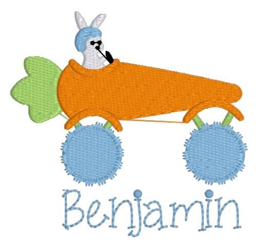Boys Bunny Monogram Polo Design