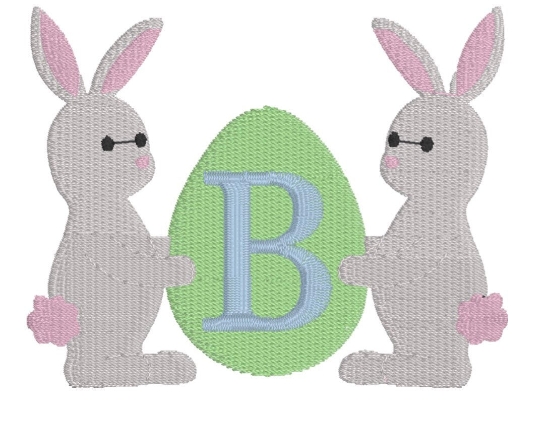Boys Bunny Monogram Polo Design