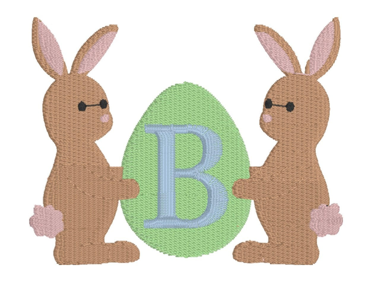 Boys Bunny Monogram Polo Design