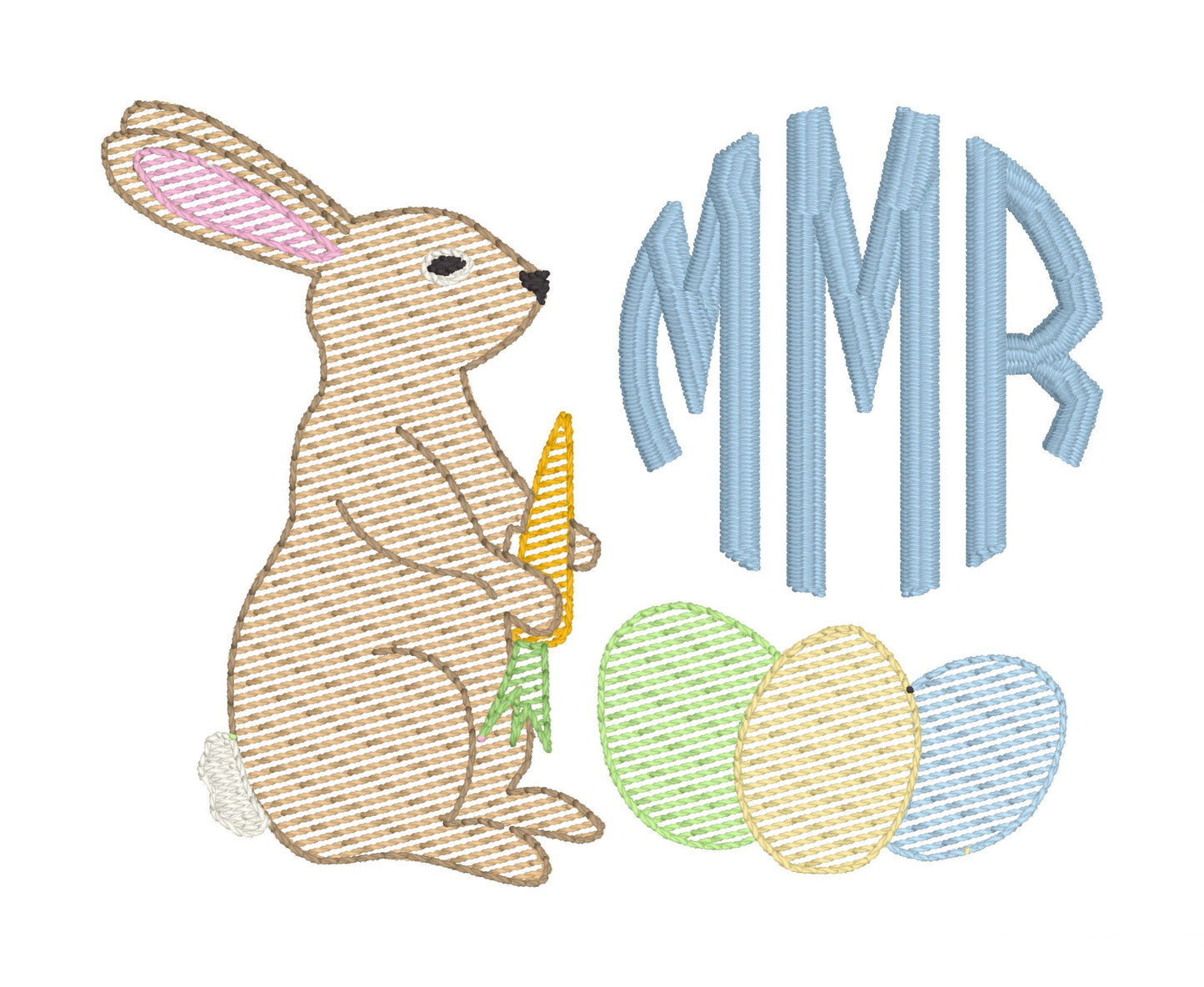 Boys Bunny Monogram Polo Design