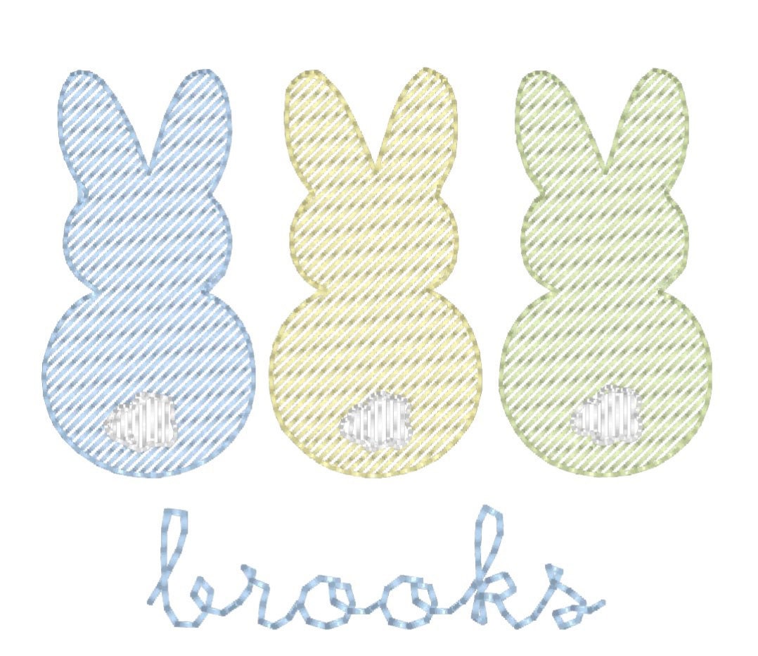 Boys Bunny Monogram Polo Design