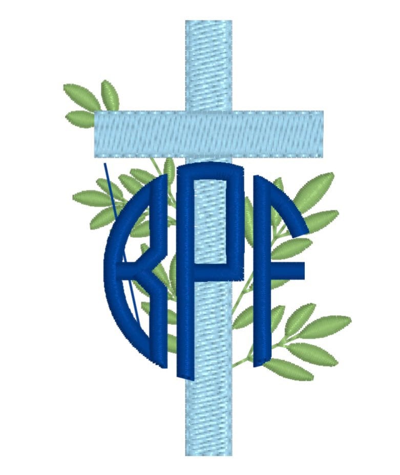 Boys Cross and Monogram Polo Design