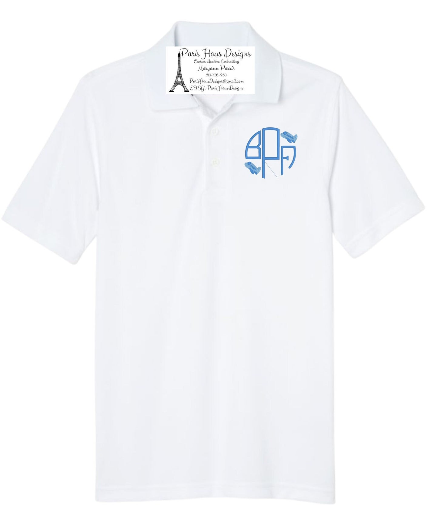 Boys Monogram Polo Design