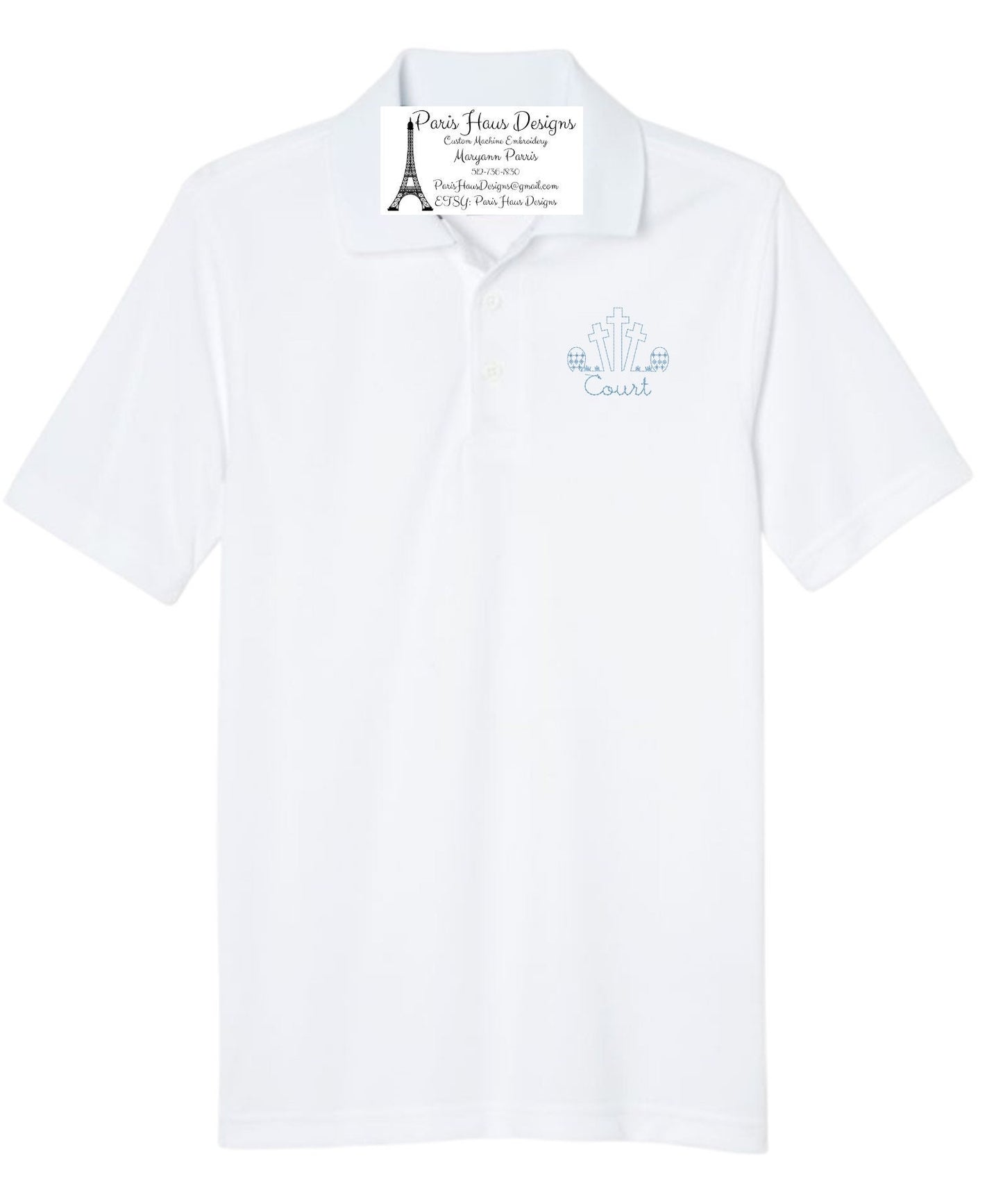 Boys Easter Monogram Polo Design
