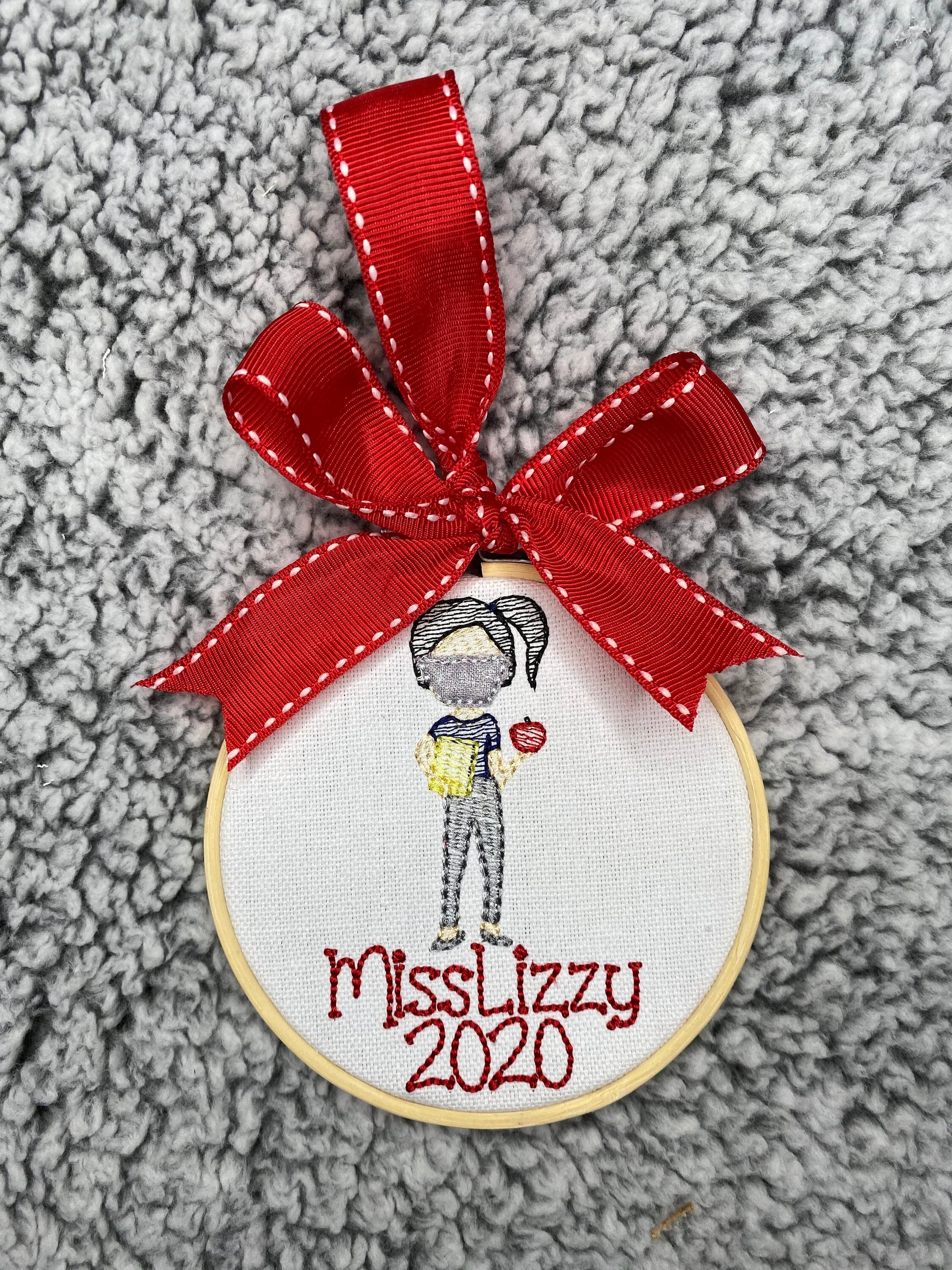 Personalized Teacher Christmas Ornament