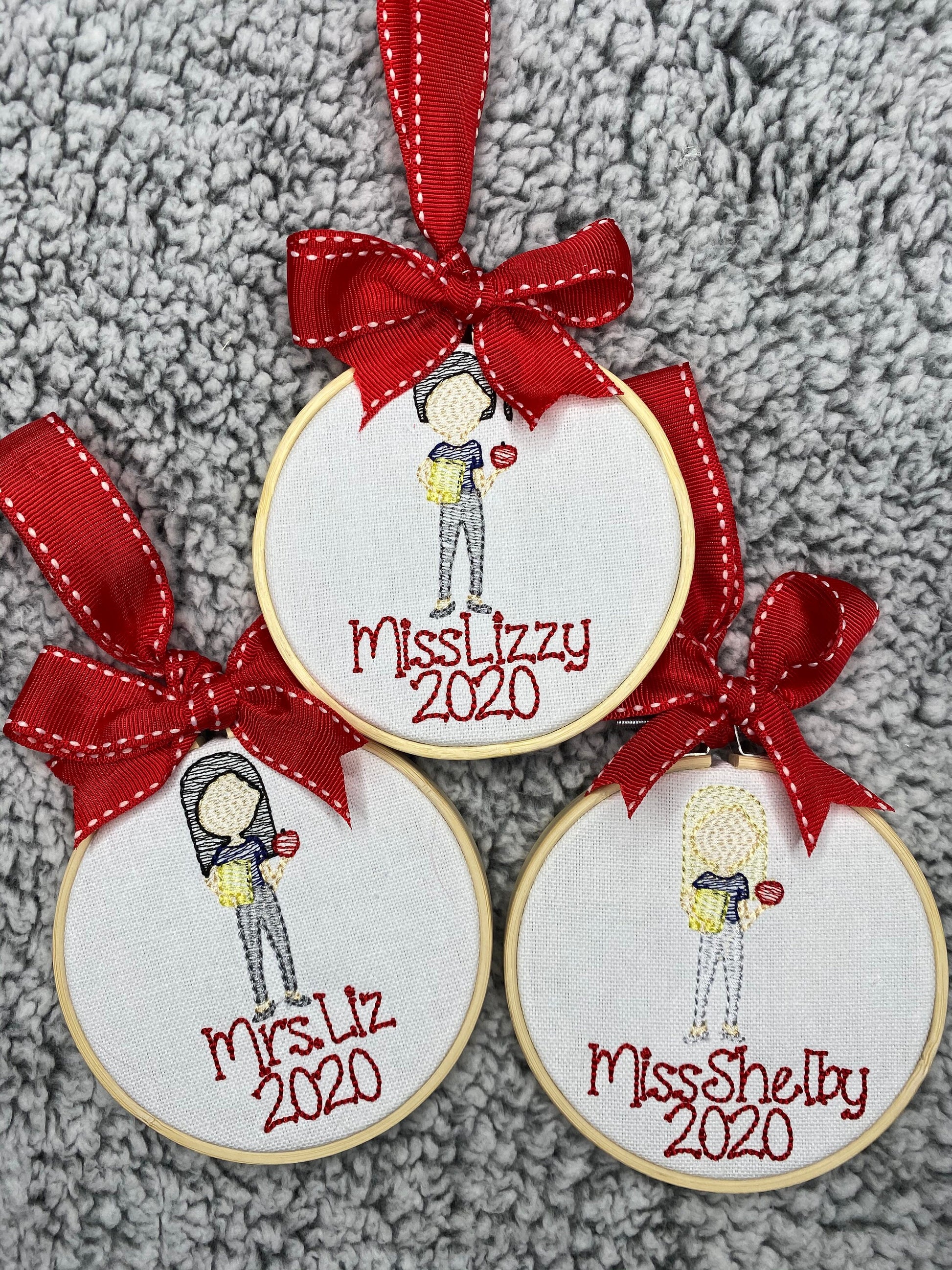 Personalized Teacher Christmas Ornament