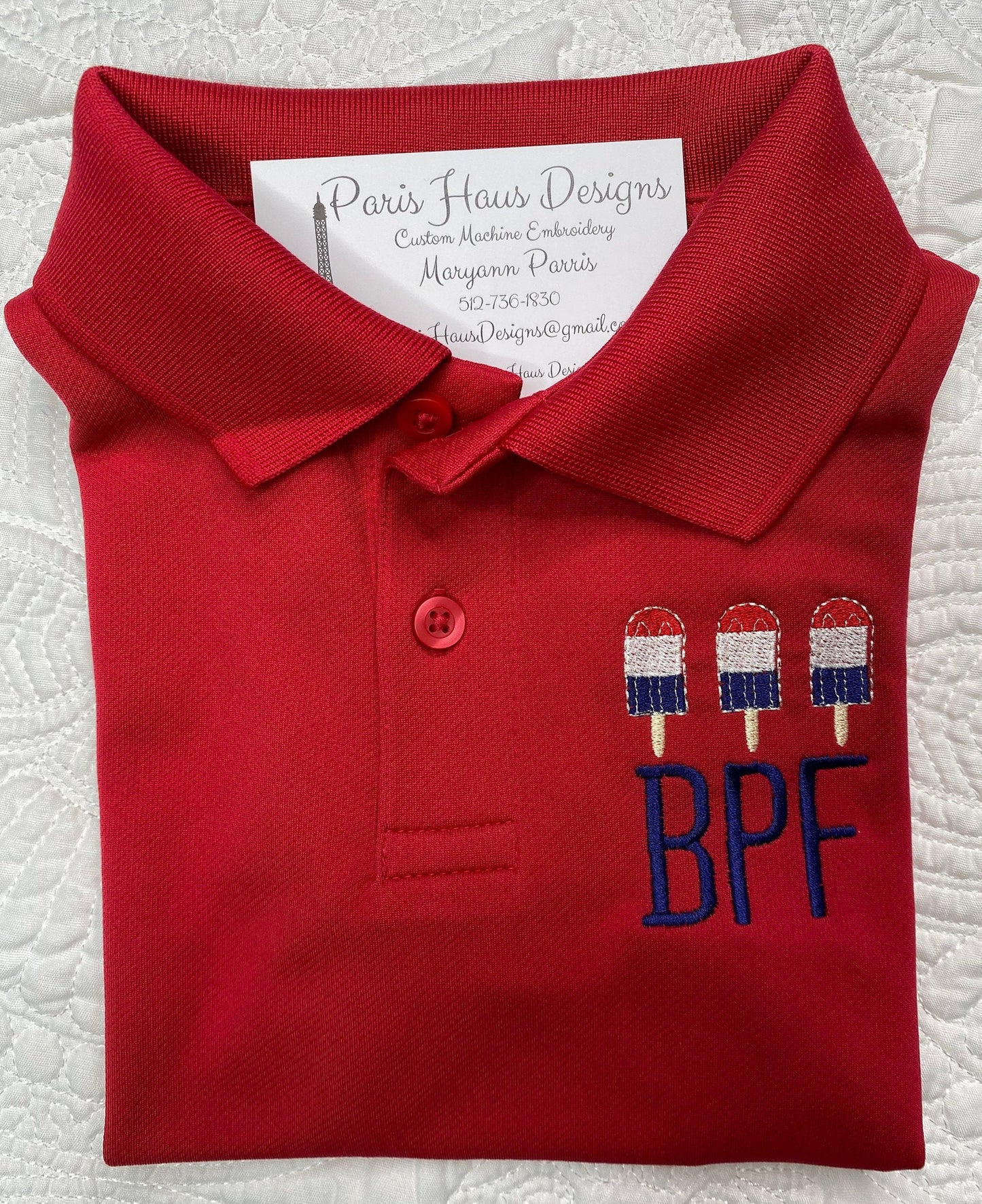 Boys Polo Patriotic Designs