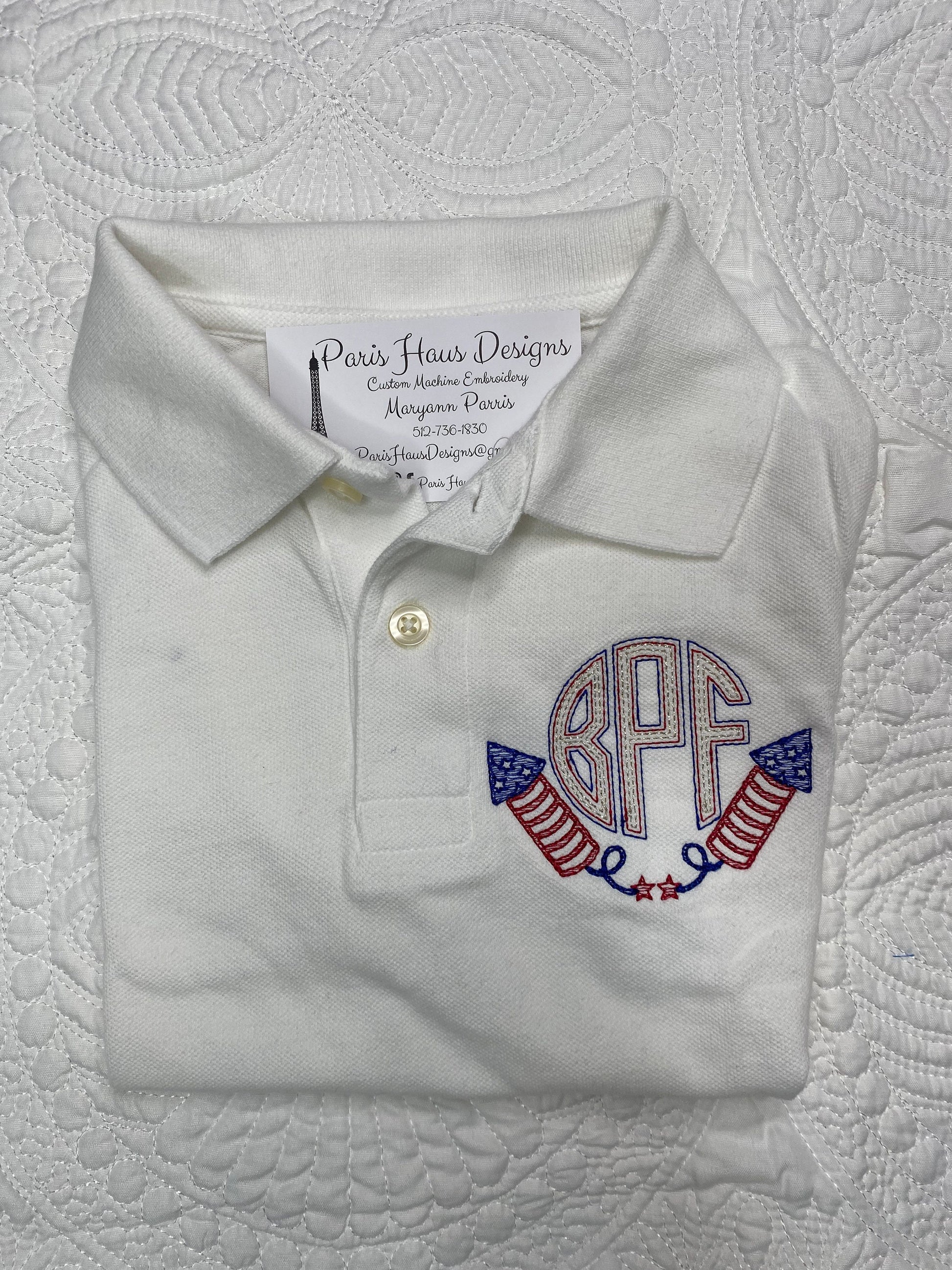 Boys Polo Patriotic Designs