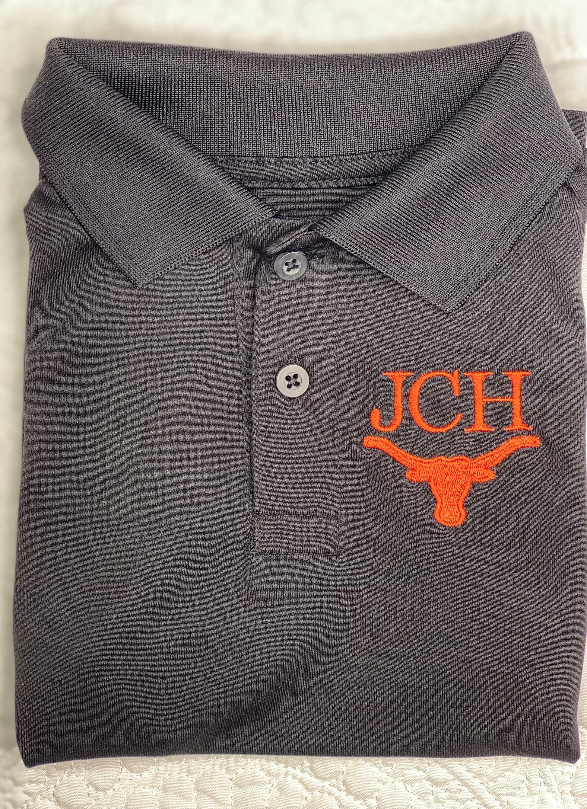 Boys Polo Longhorn Design