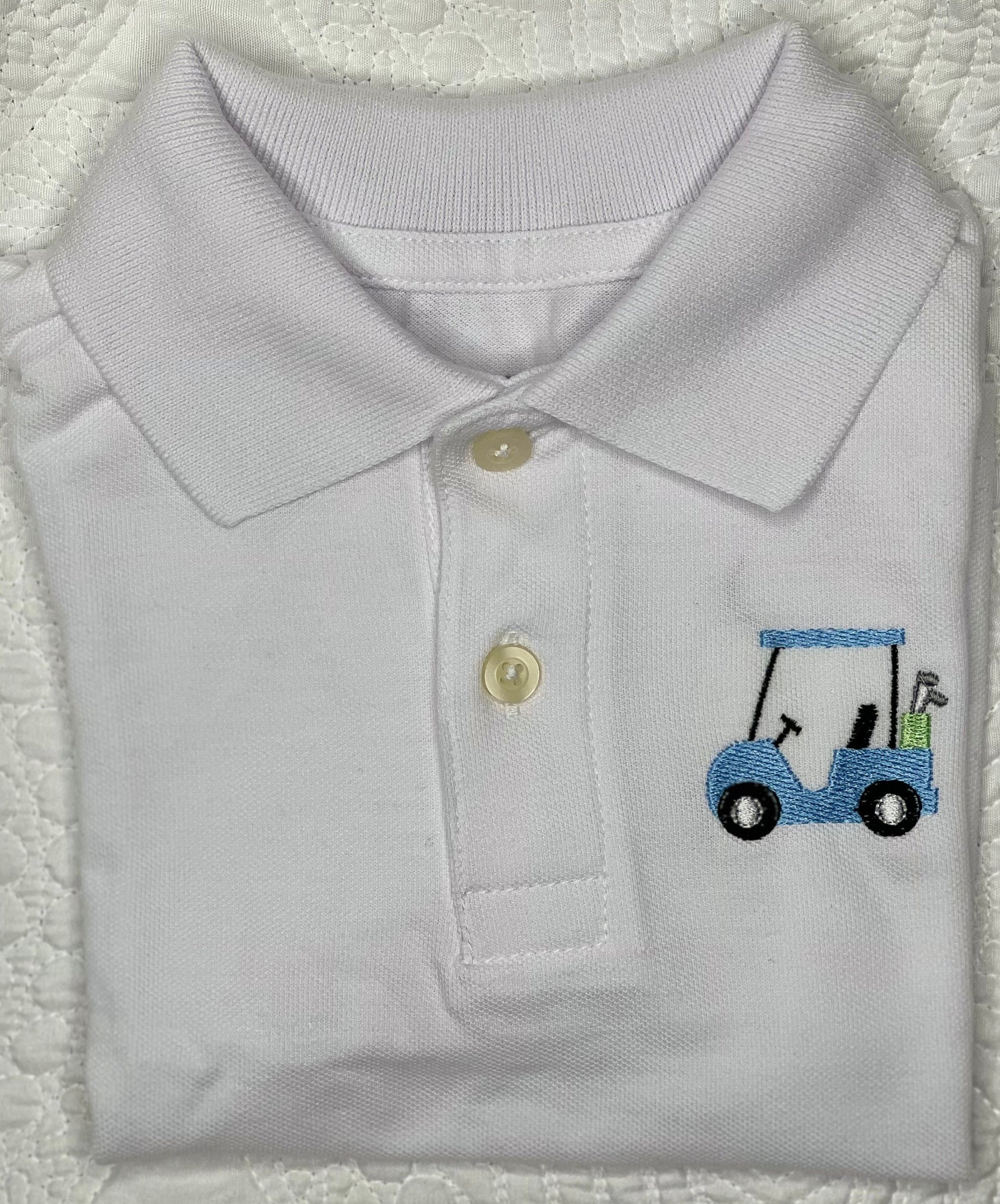 Boys Golf Cart Polo Design