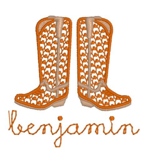 Boys Cowboy Boots Monogram Polo Design