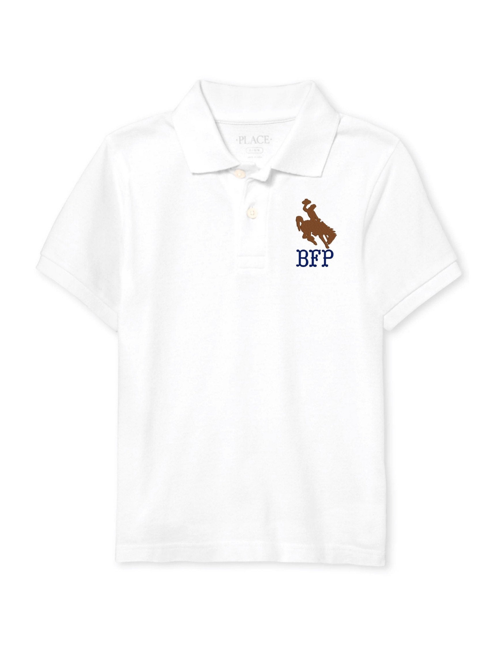 Boys Cowboy Monogram Polo Design