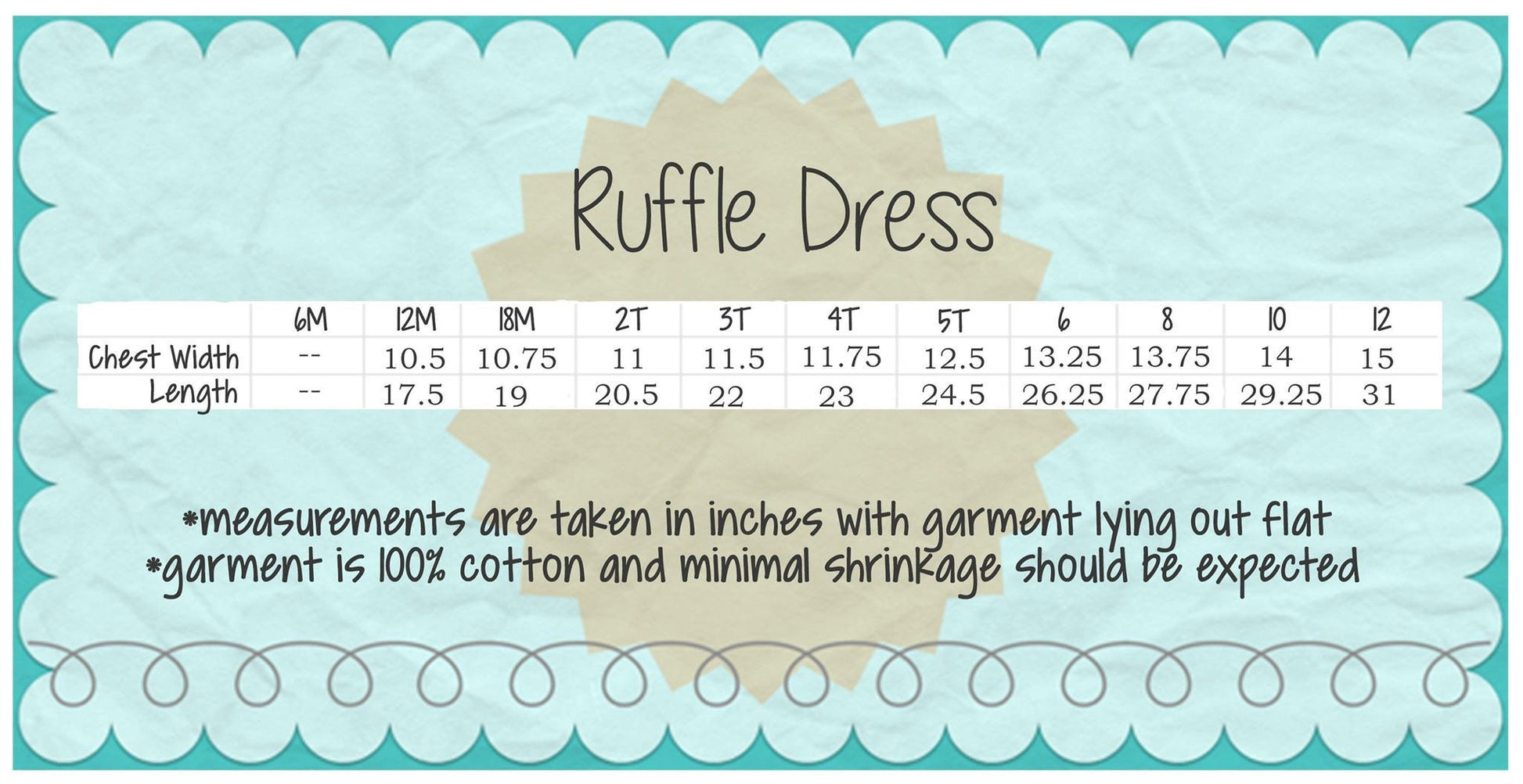 Girls Flower Outline Monogram Dress