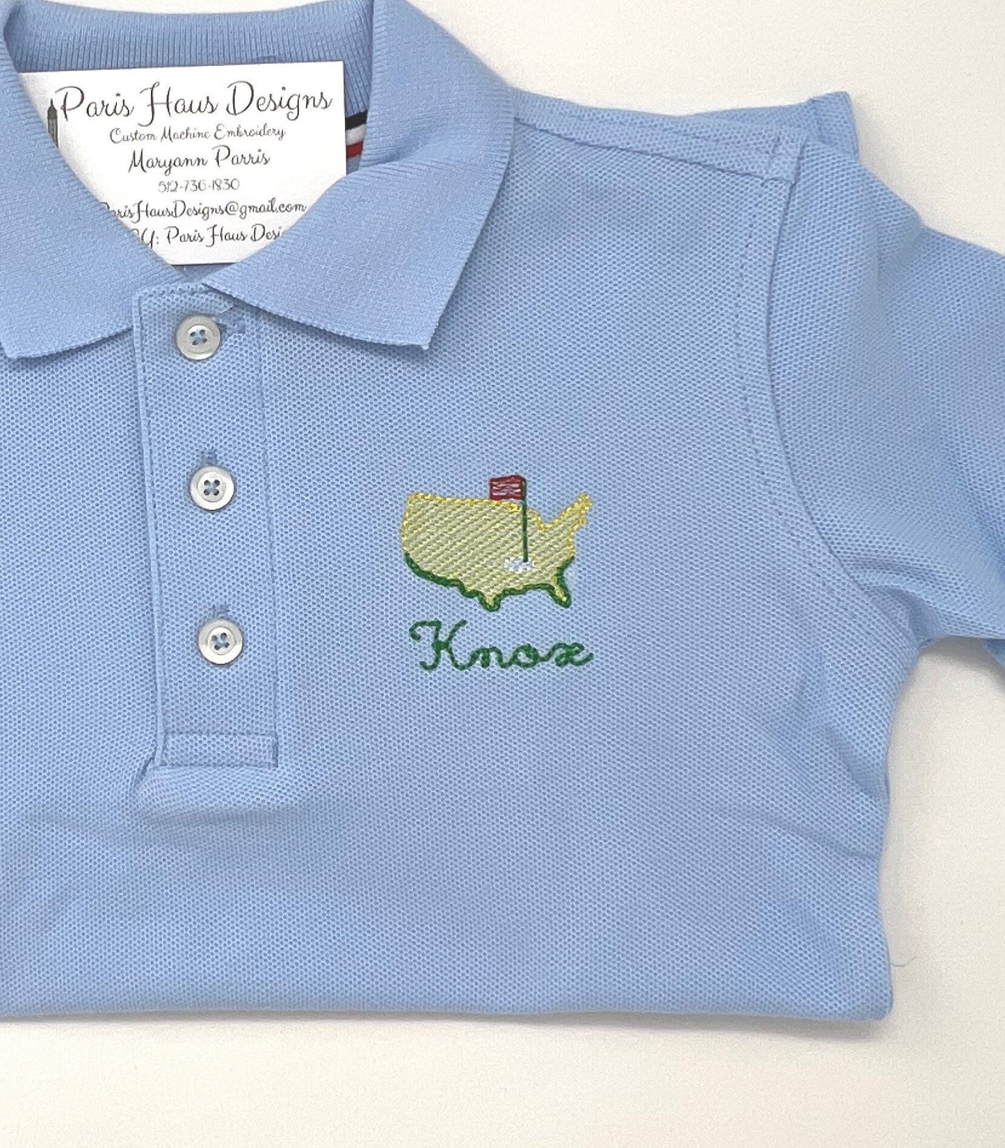 Boys Golf Bag Monogram Polo Design