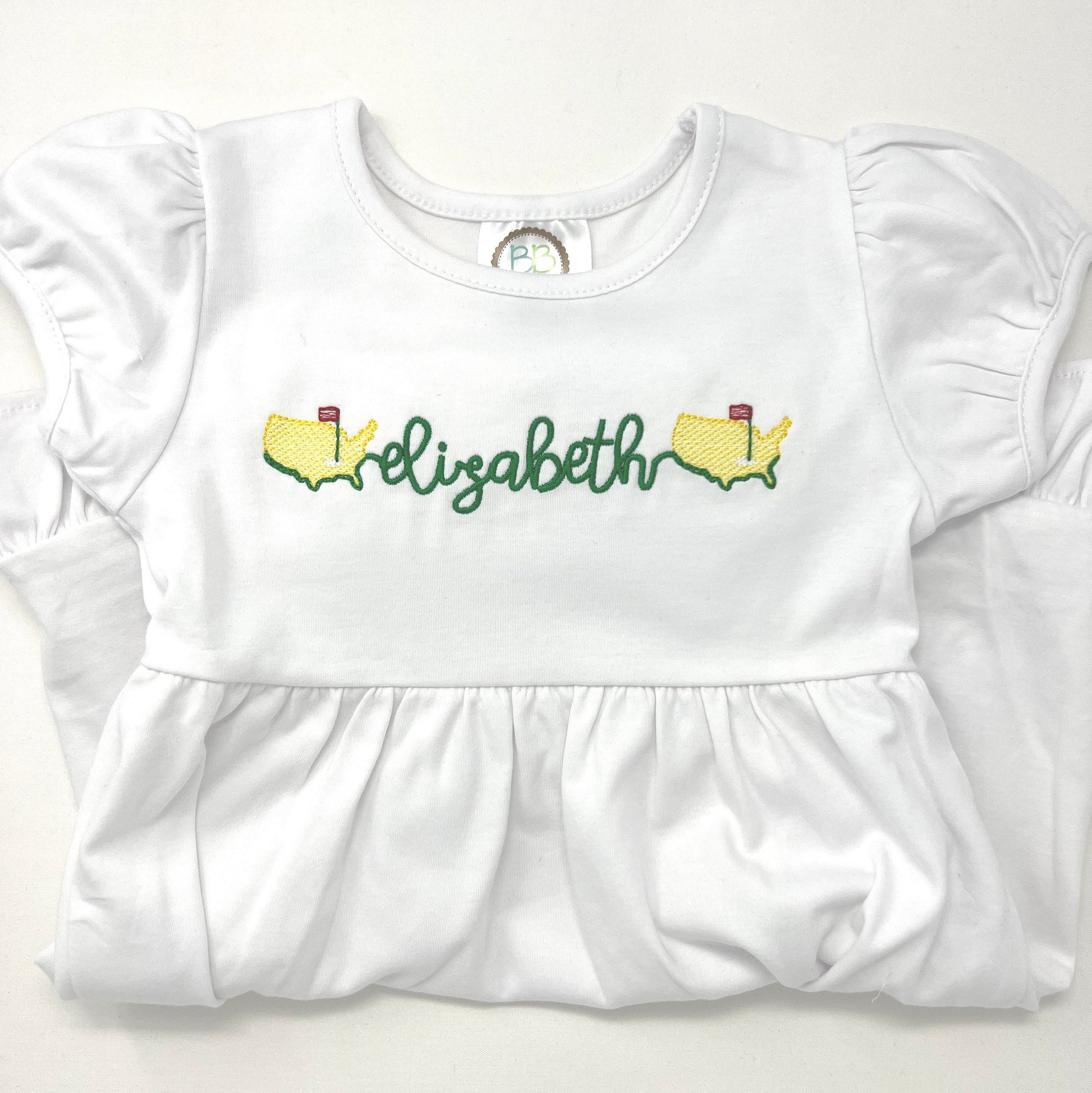 Girls Golf Monogram Dress
