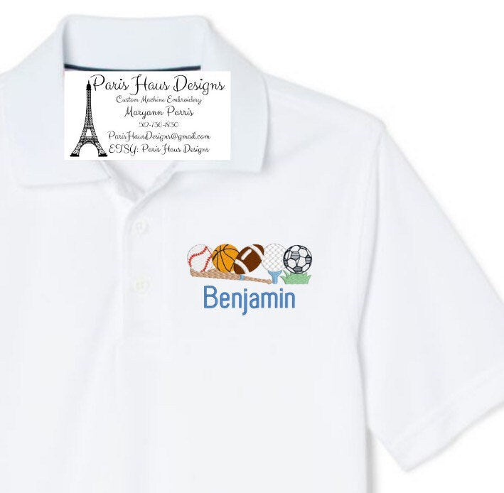 Boys Sports and Monogram Polo Design