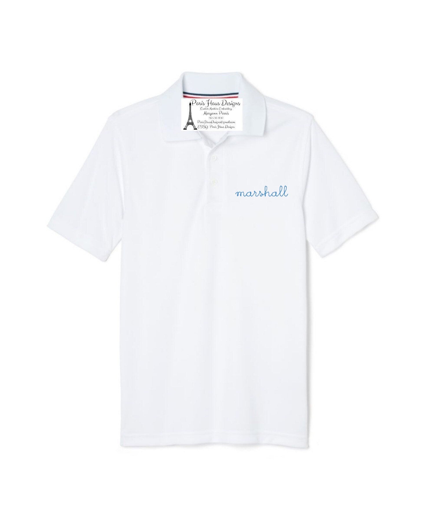 Boys Monogram Polo Design